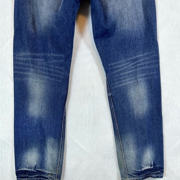 Men’s Indigo People Distressed Straight Leg Jeans Sz 34 x 32 - Picture 8 of 13